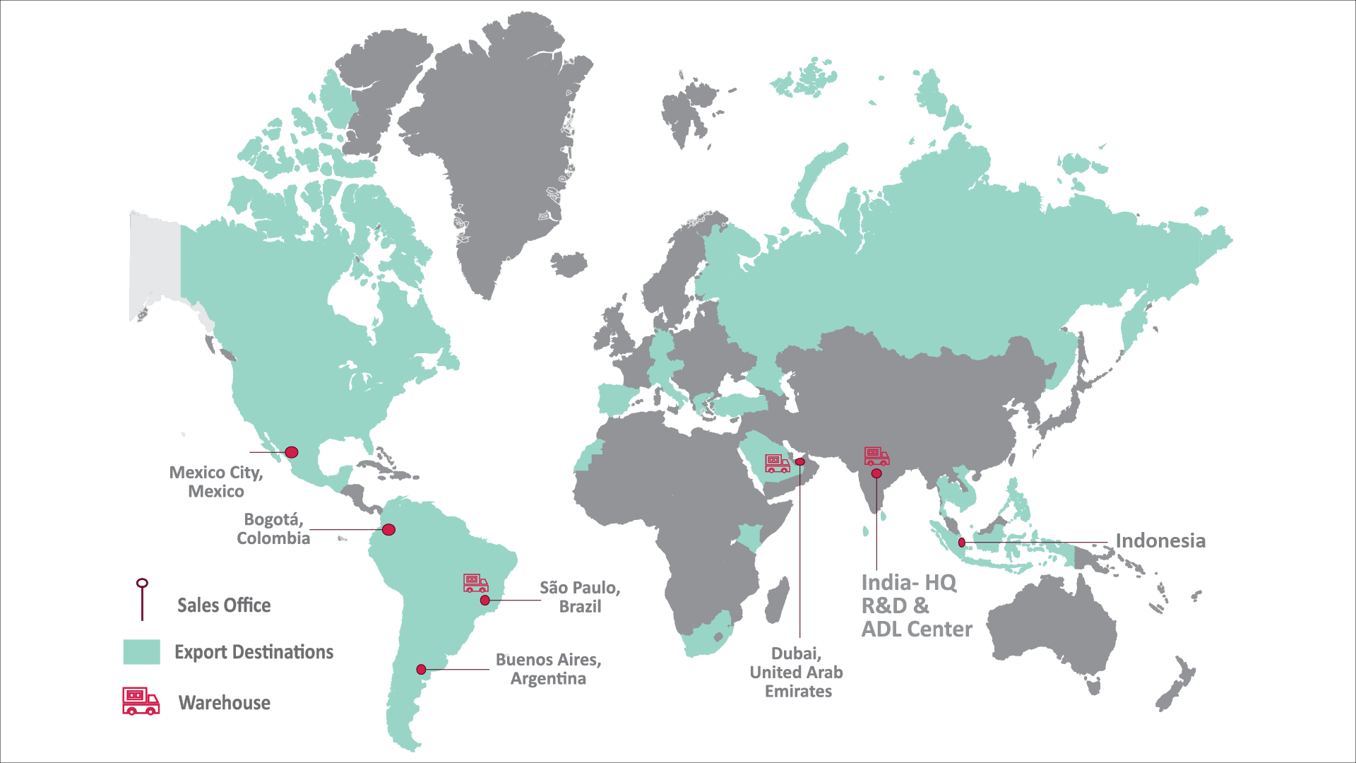 Molkem global presence map